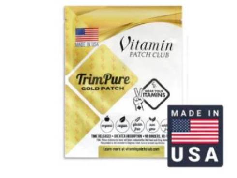 TrimPure Gold Patch mechanism diagram demonstrating steady nutrient absorption for all-day fat-burning